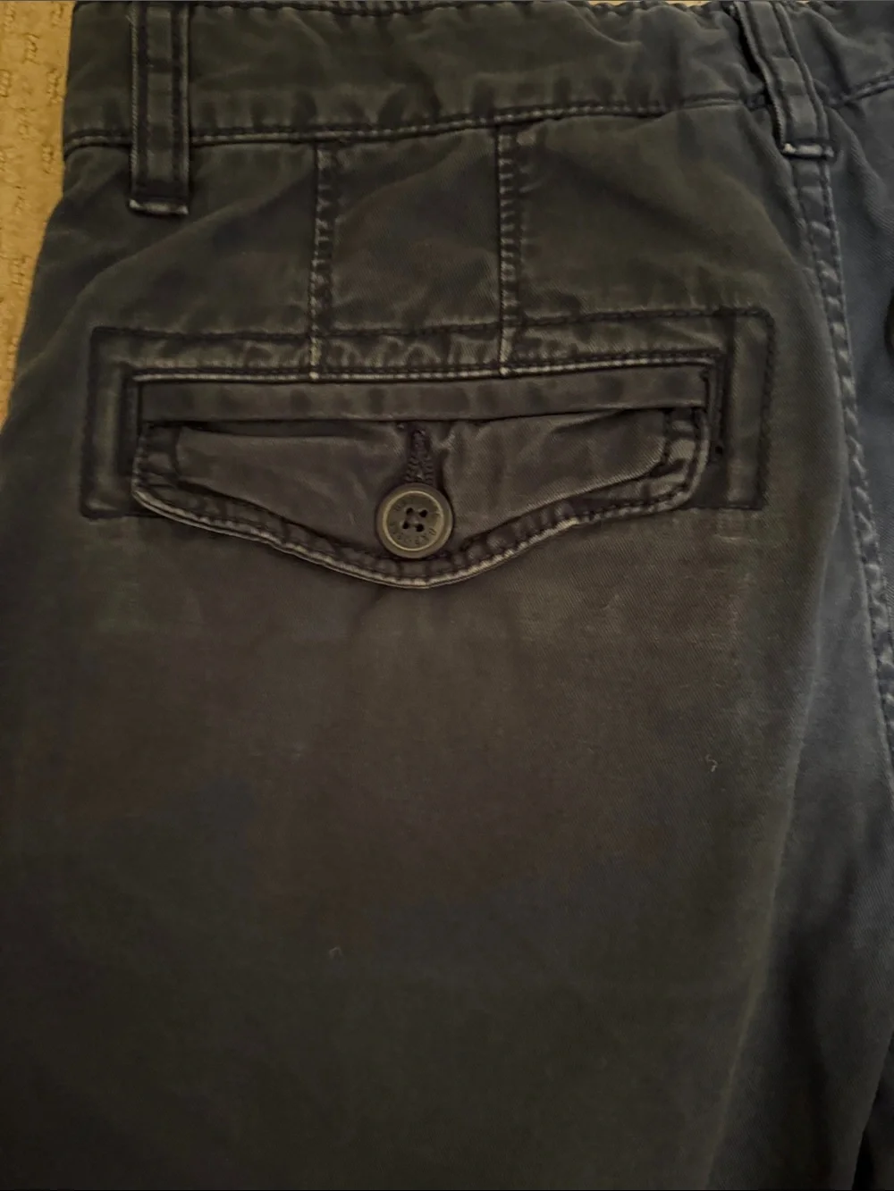 GAP Kids Boys 5 Pocket Cotton Navy Blue Shorts with Adjustable Waist- Size 14